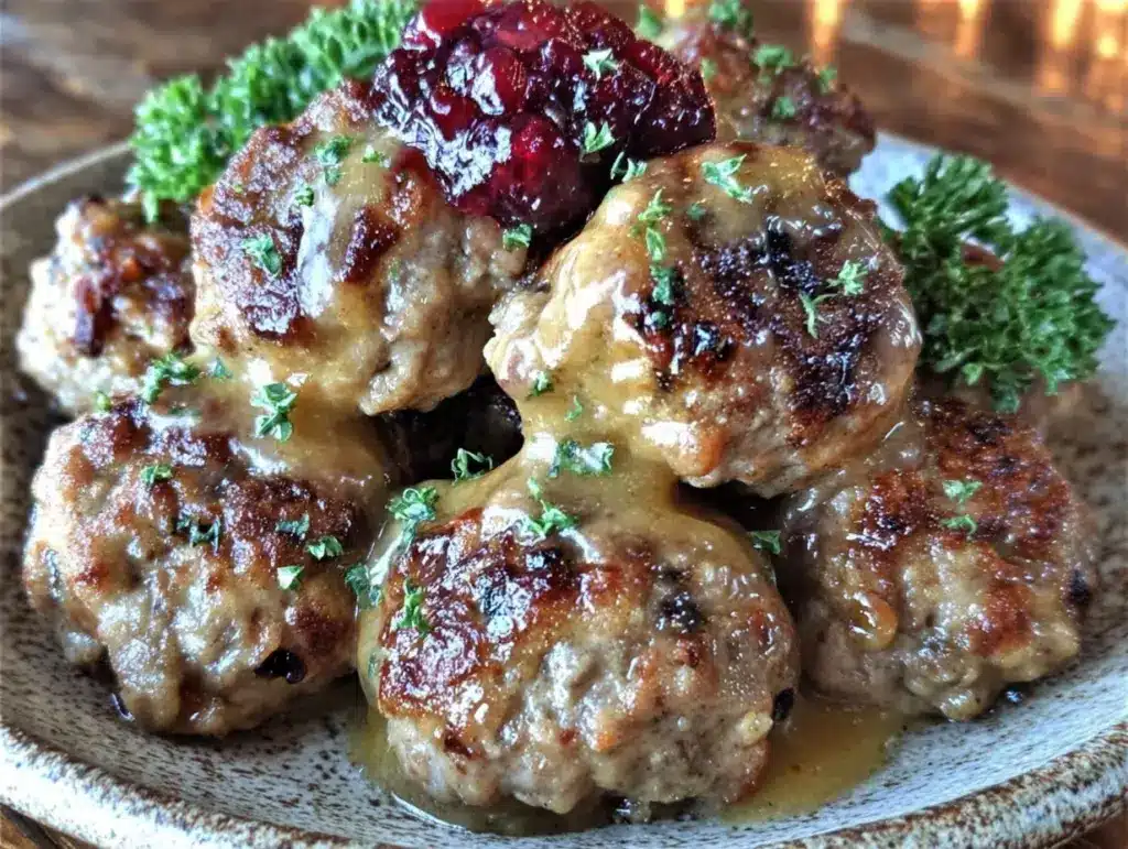 creamy swedish meatballs - featured image