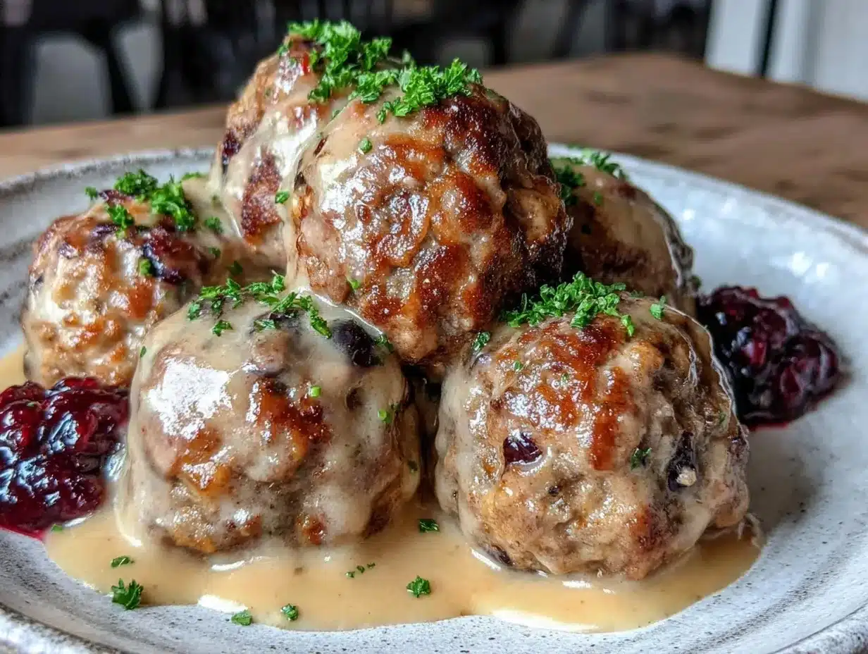 creamy swedish meatballs preparation steps