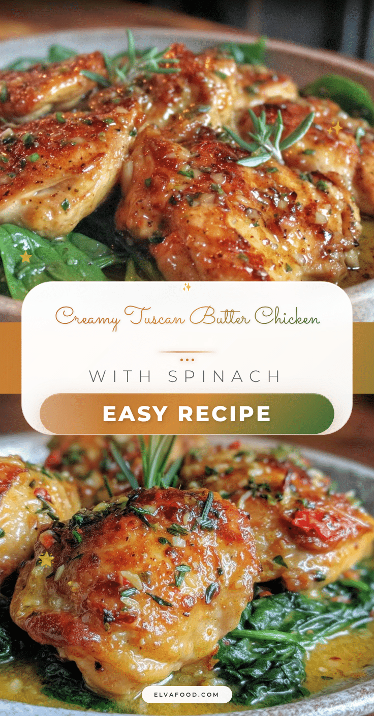 creamy tuscan butter chicken recipe