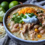 creamy white chicken chili - featured image