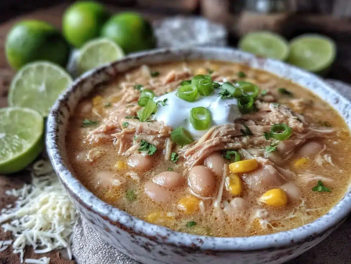 creamy white chicken chili preparation steps