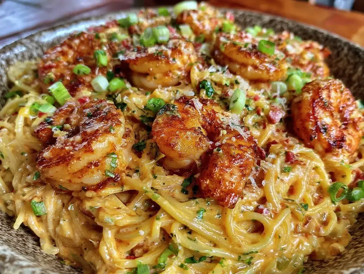 crispy bang bang shrimp pasta preparation steps