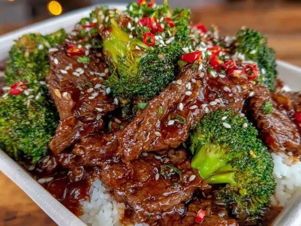 crispy beef and broccoli stir-fry - featured image