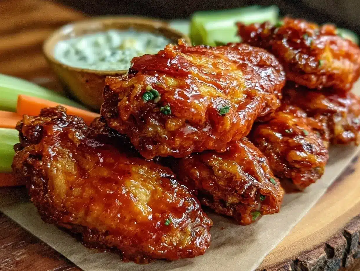 crispy buffalo air fryer chicken wings preparation steps