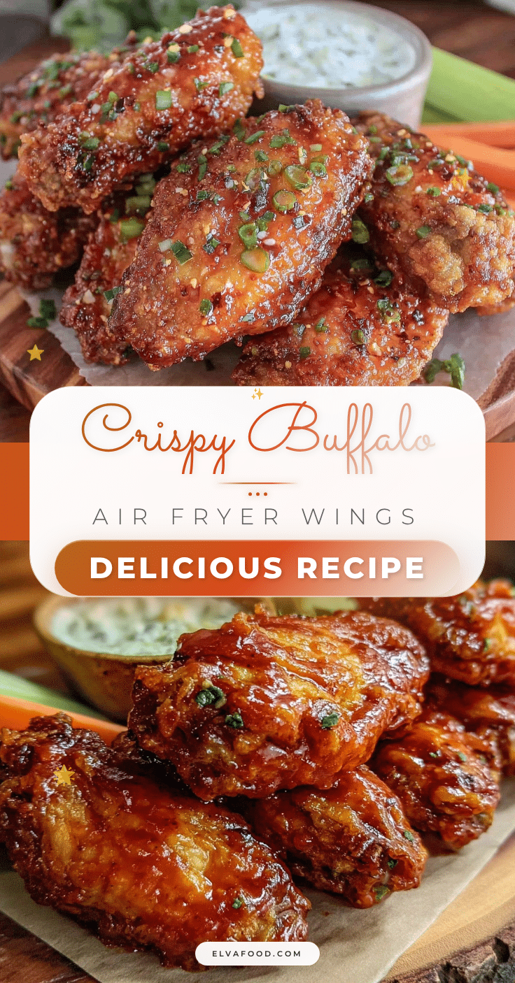 crispy buffalo air fryer chicken wings recipe