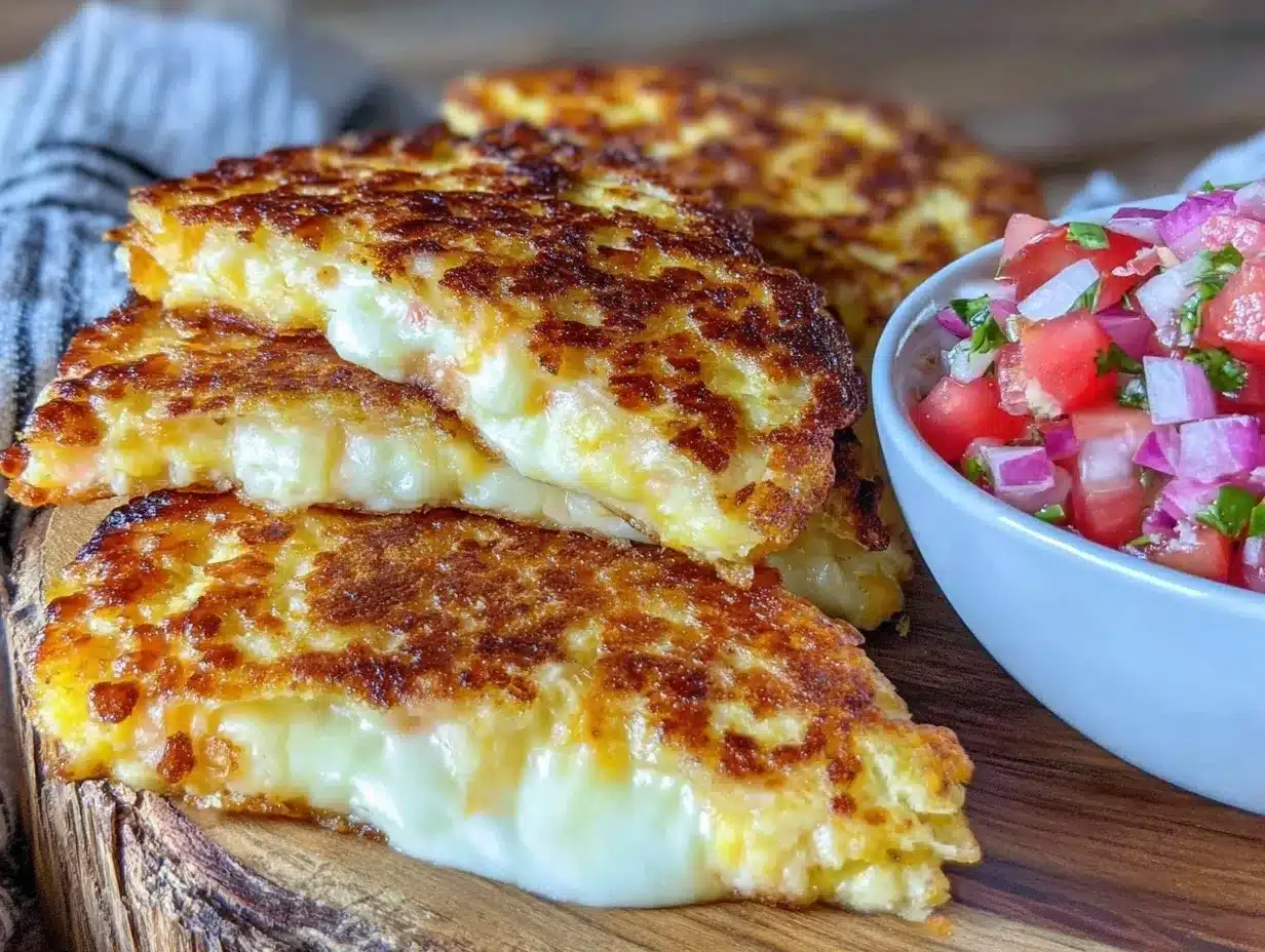 crispy cheese quesadillas preparation steps