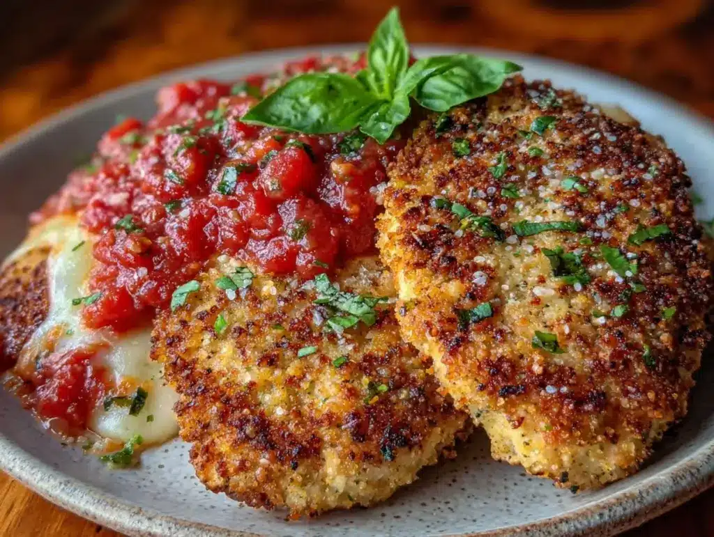 crispy chicken parmesan - featured image