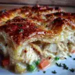 crispy chicken pot pie - featured image