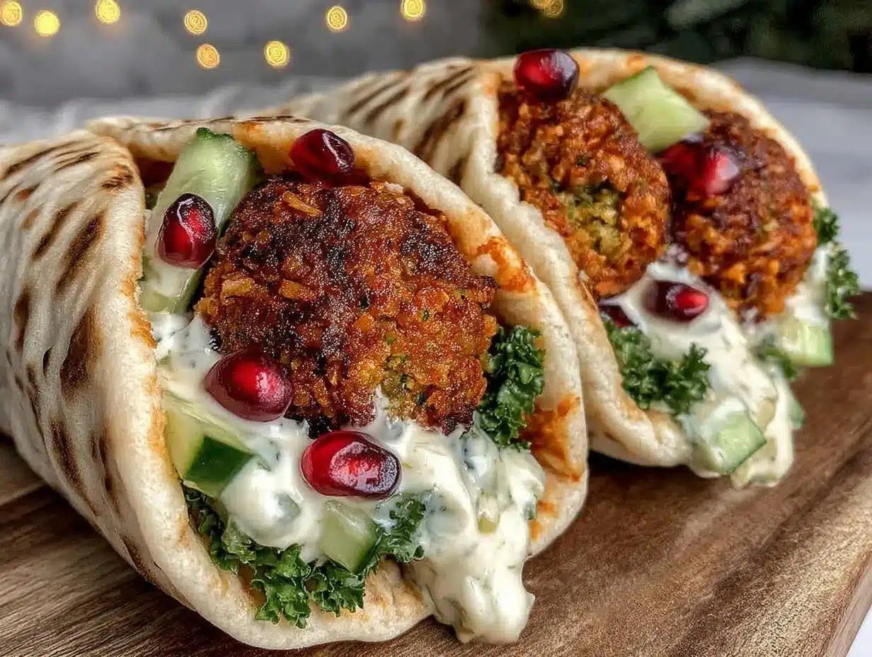 crispy falafel wraps preparation steps