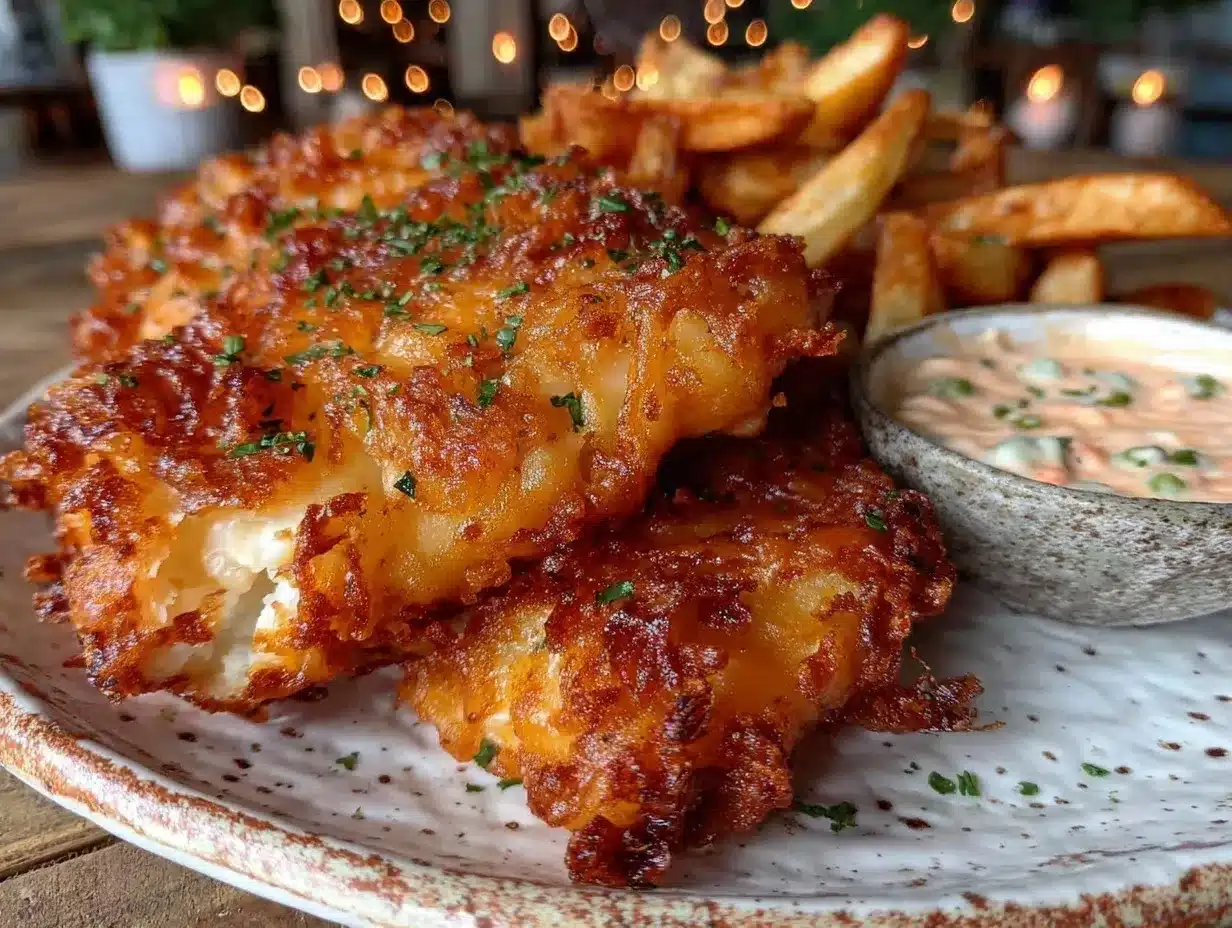 crispy fish and chips preparation steps