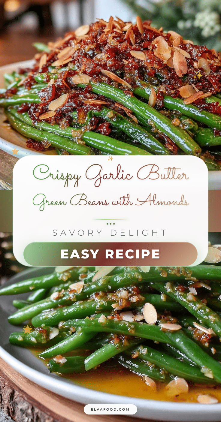 crispy garlic butter green beans recipe