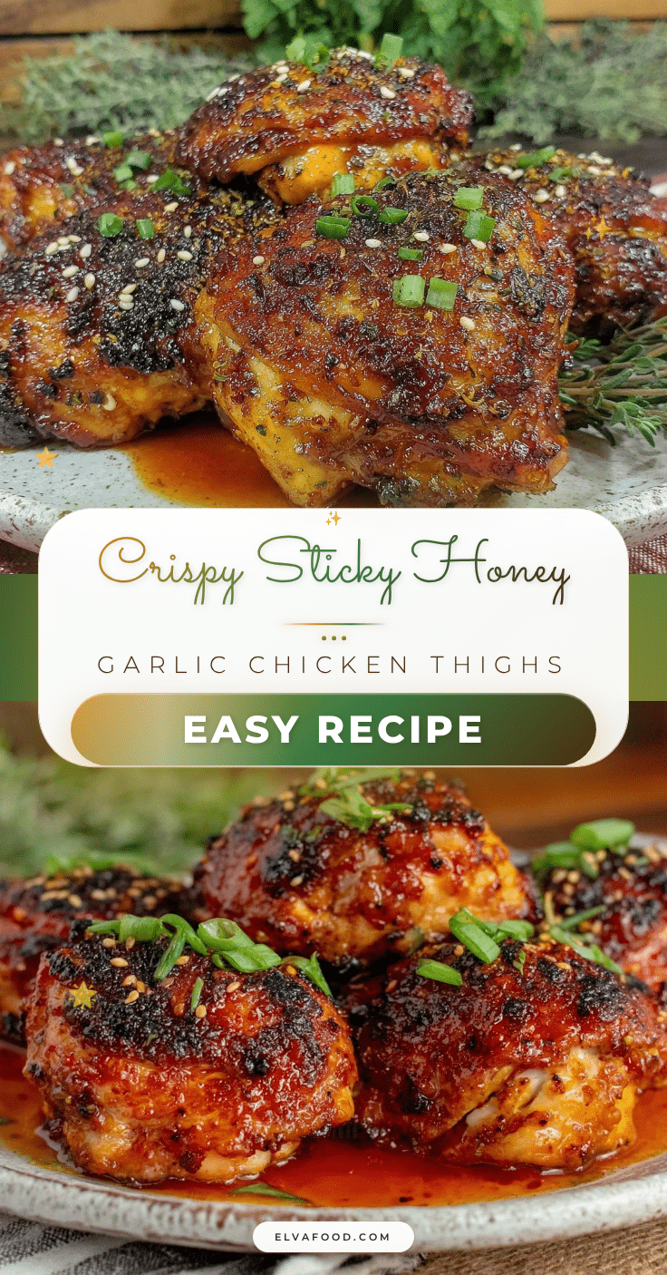 crispy honey garlic chicken thighs recipe