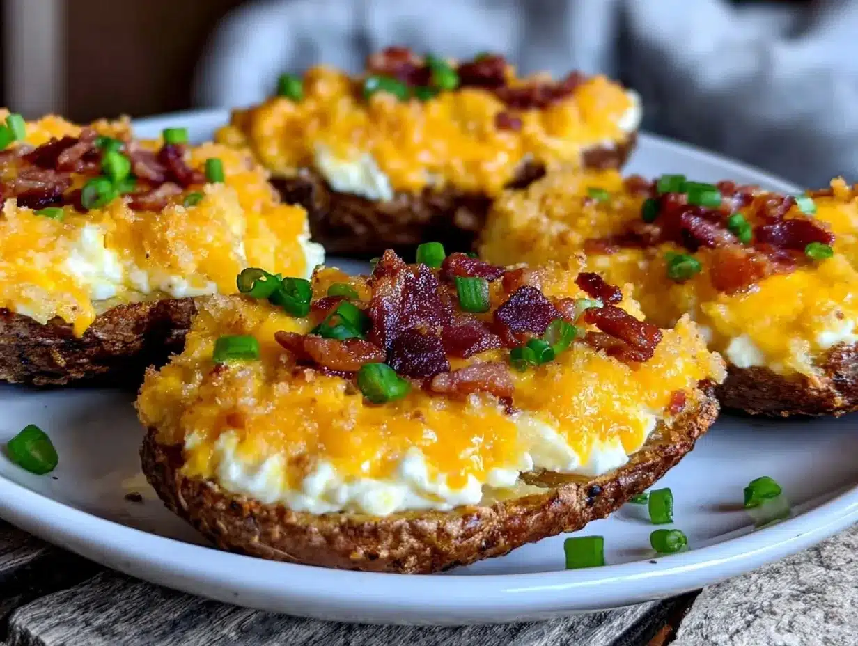 crispy loaded potato skins preparation steps