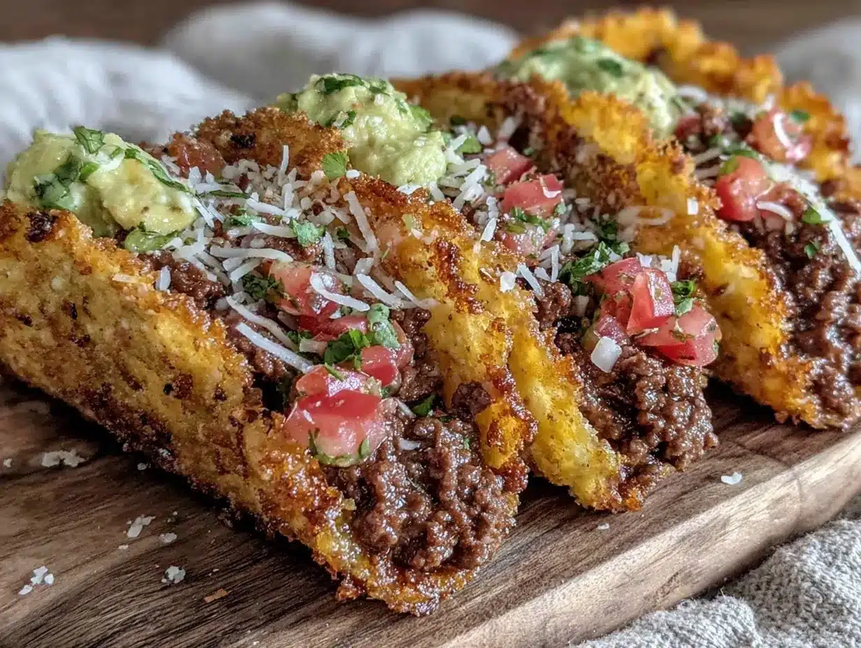 crispy mini beef tacos preparation steps