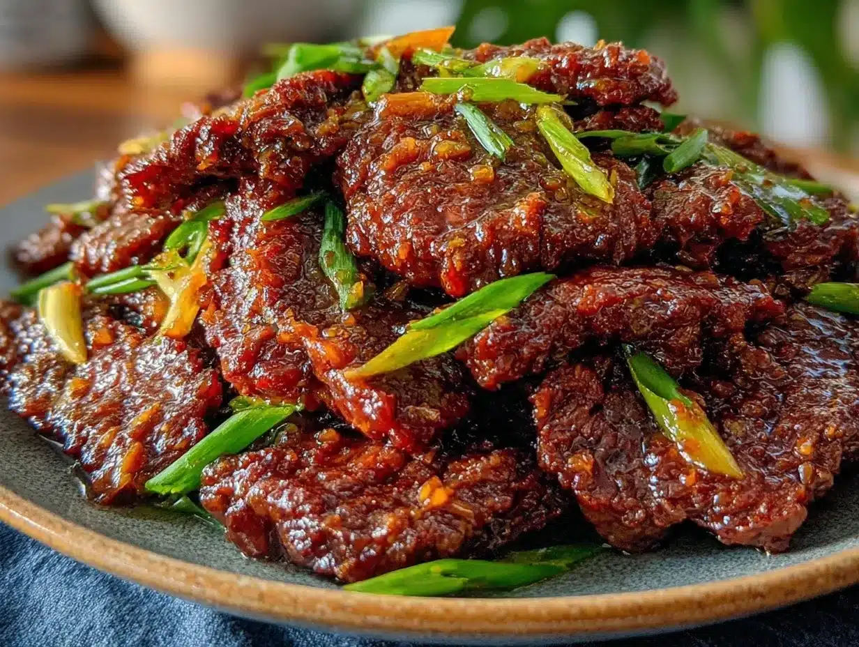 crispy mongolian beef preparation steps