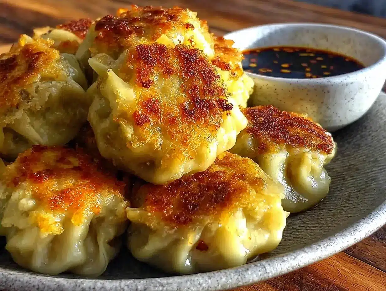 crispy prosperity pork and cabbage dumplings preparation steps