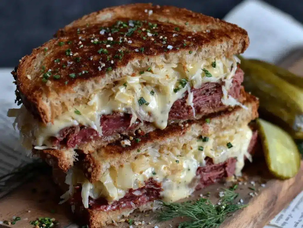 crispy Reuben sandwich - featured image