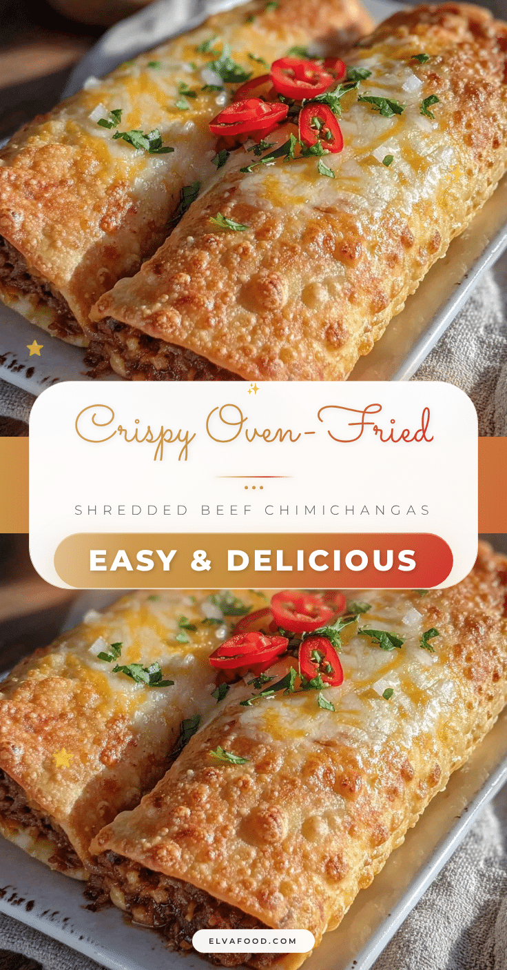crispy shredded beef chimichangas oven-fried recipe