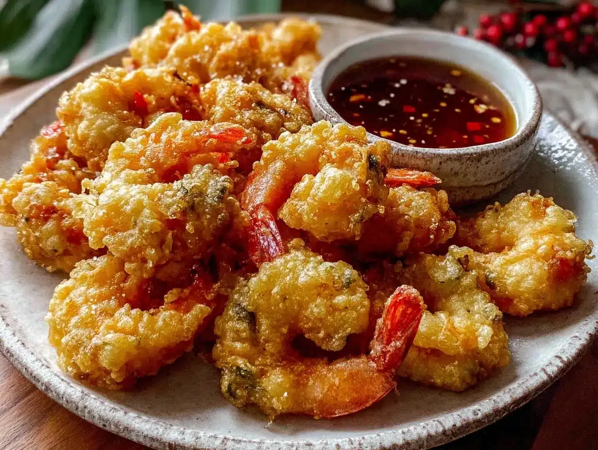 crispy shrimp tempura preparation steps