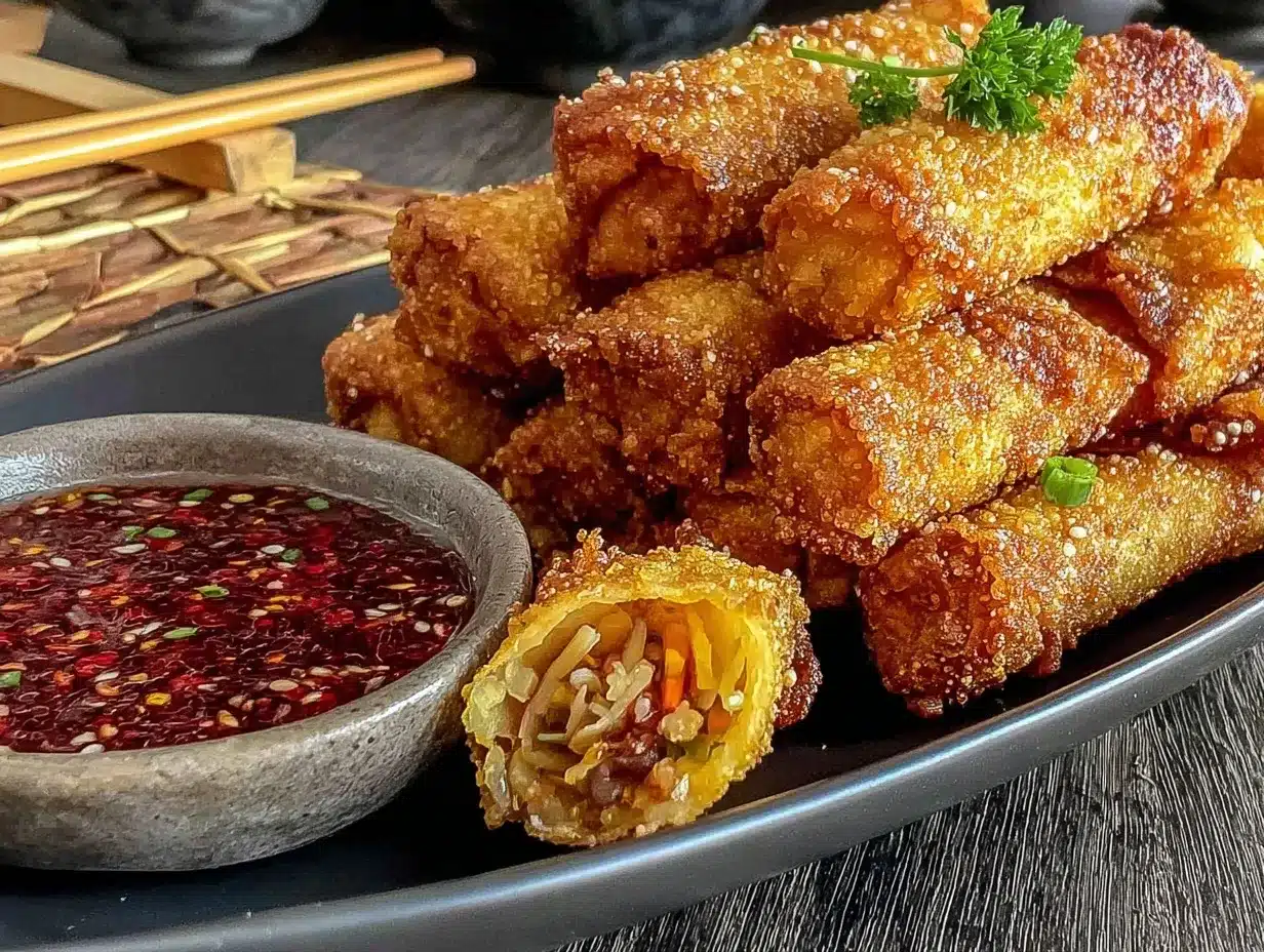 crispy spring rolls recipe preparation steps