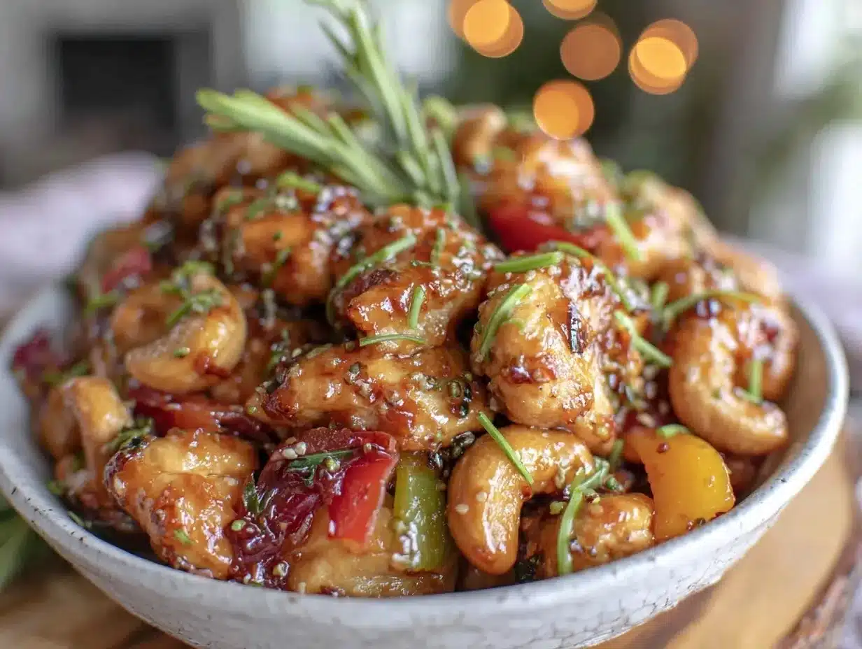 crispy stir-fry chicken with cashews preparation steps