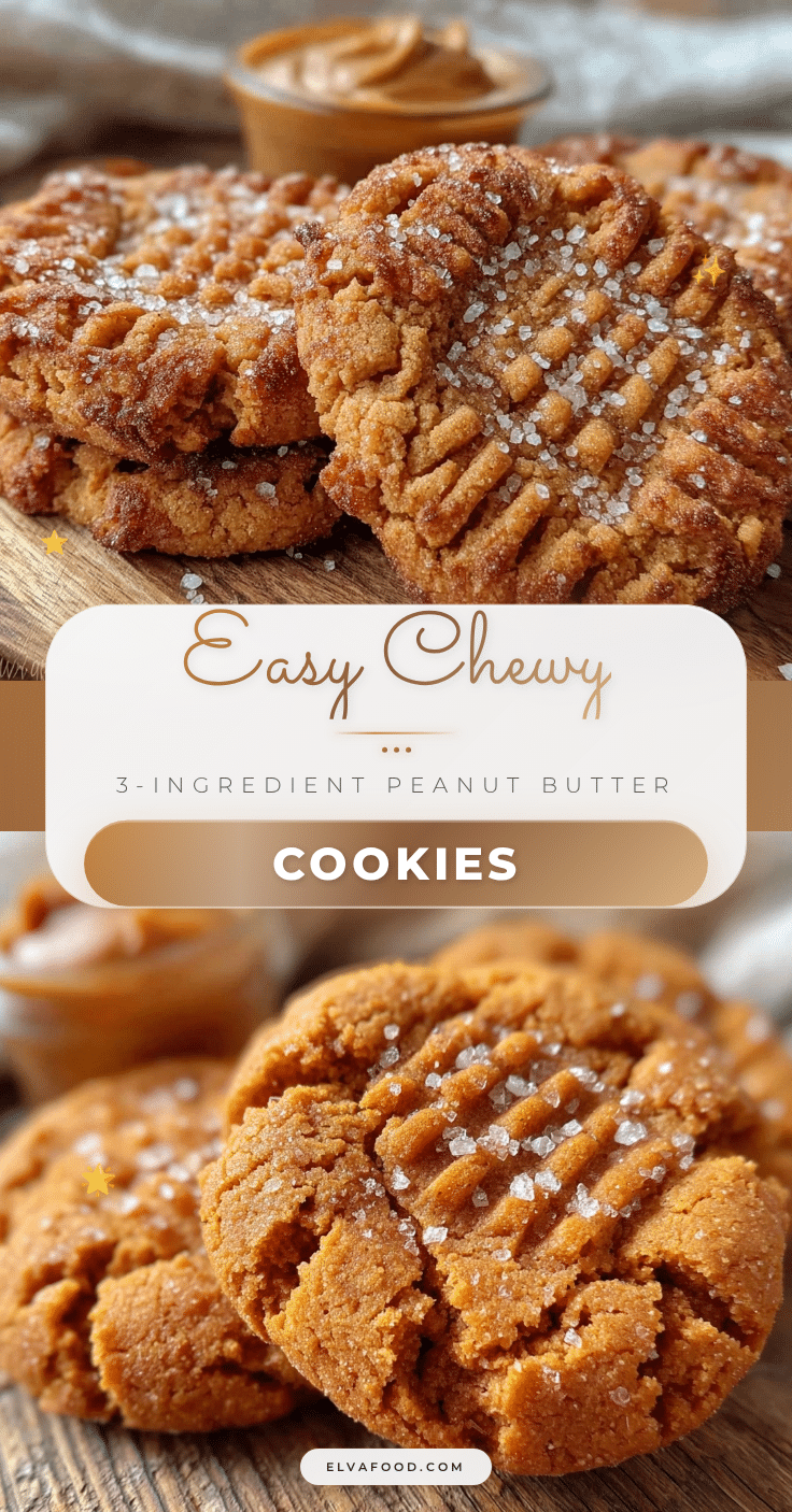 easy chewy peanut butter cookies recipe