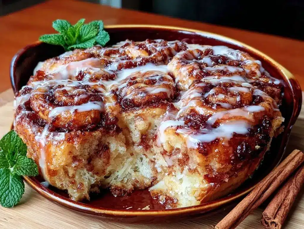 Easy Cinnamon Roll Casserole - featured image