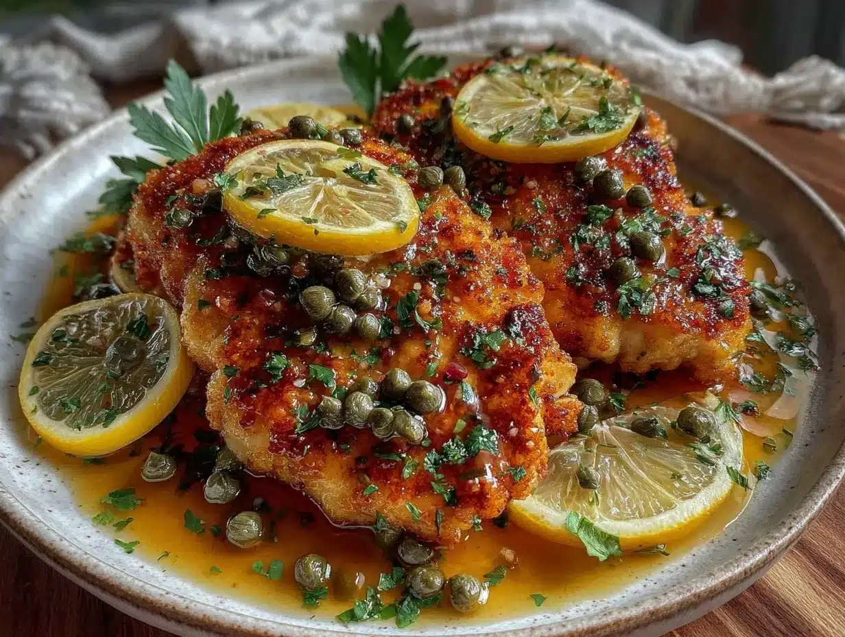 easy crispy chicken piccata preparation steps