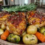 easy honey mustard chicken - featured image