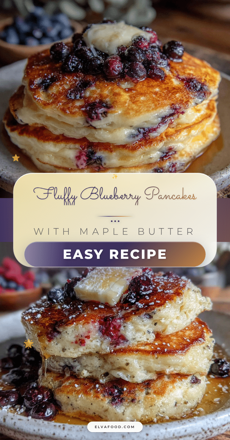fluffy blueberry pancakes recipe