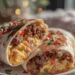 fluffy breakfast burrito - featured image