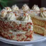 fluffy coconut cake - featured image