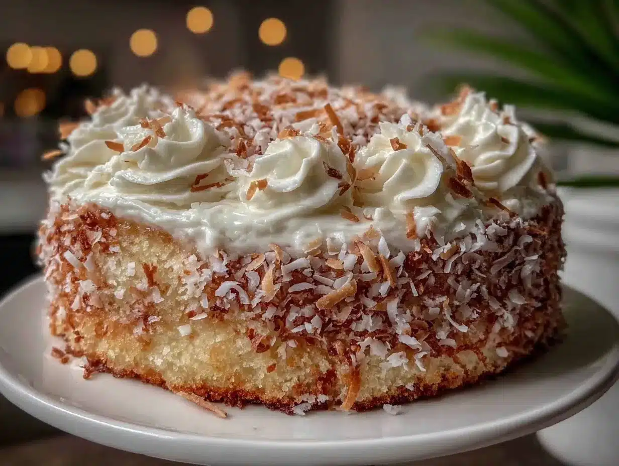 fluffy coconut cake preparation steps