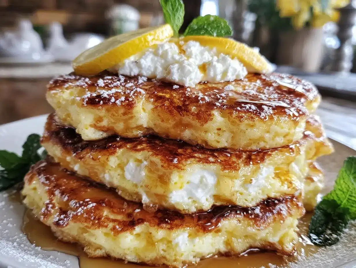 fluffy lemon ricotta pancakes preparation steps