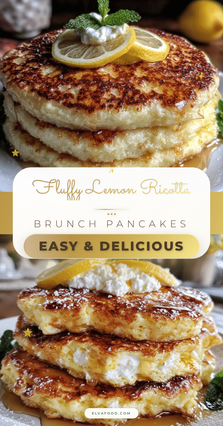 fluffy lemon ricotta pancakes recipe