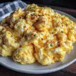 fluffy scrambled eggs recipe - featured image