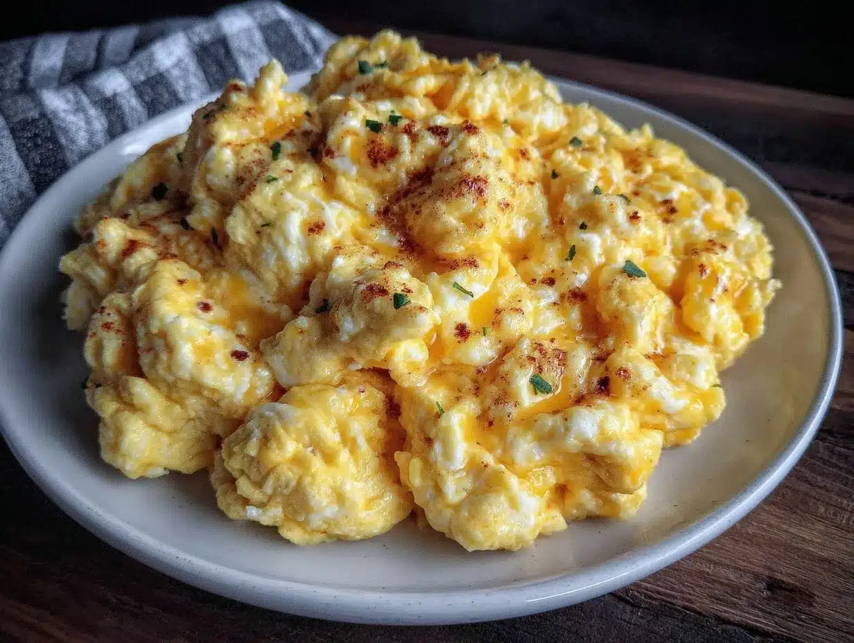 fluffy scrambled eggs recipe preparation steps