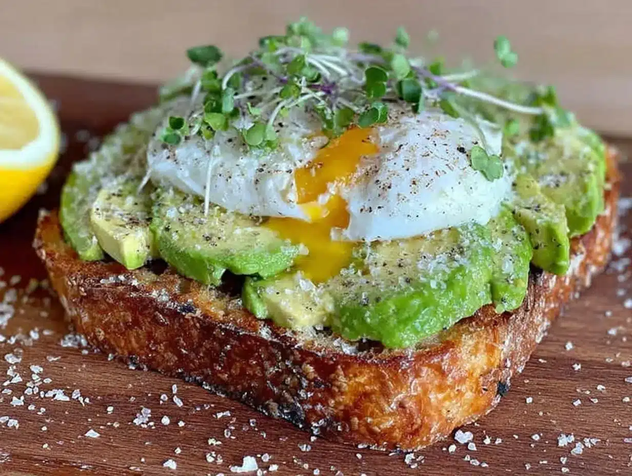 fresh avocado toast preparation steps