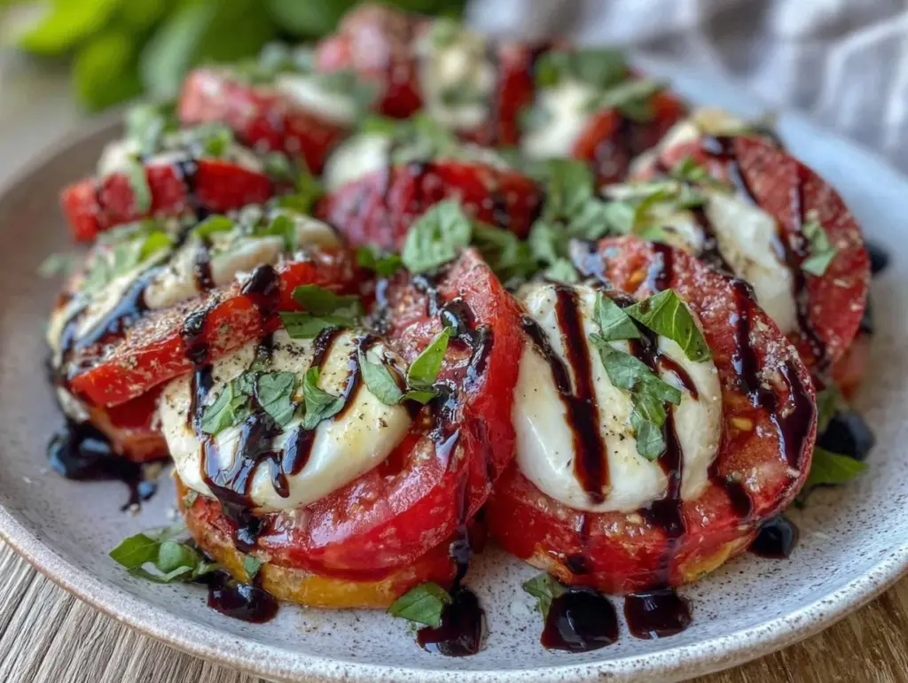 fresh caprese salad - featured image