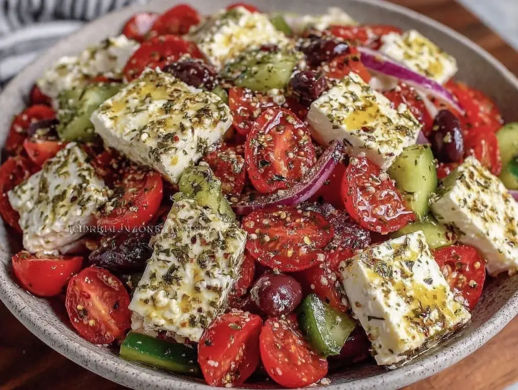 fresh greek salad - featured image