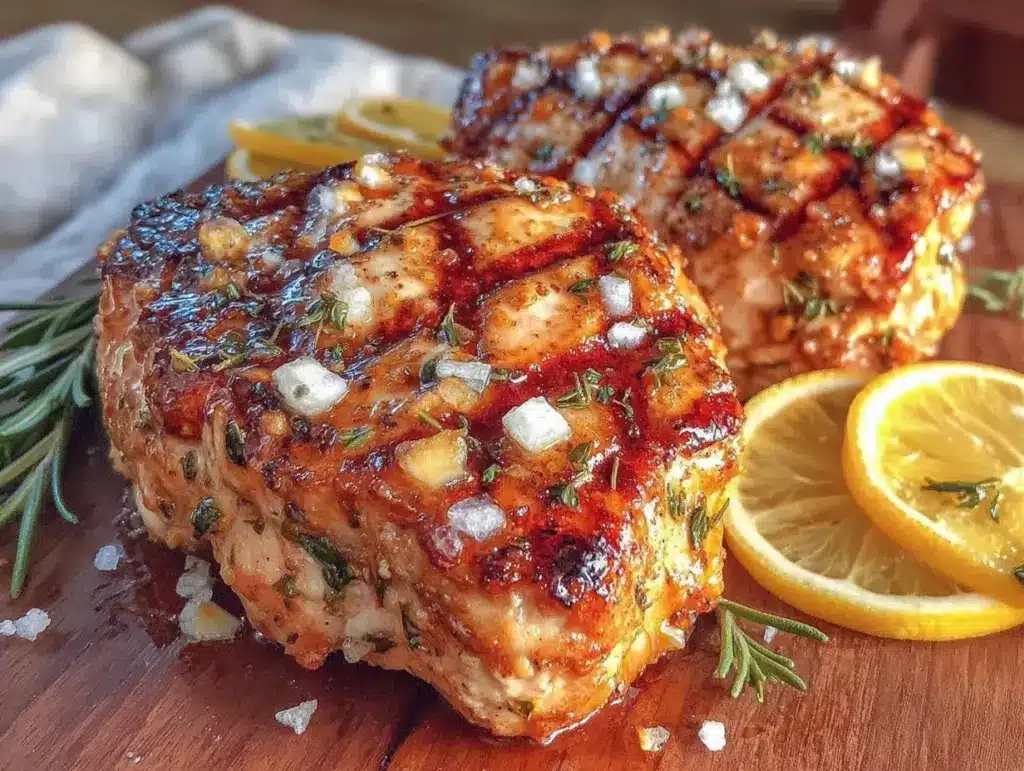 fresh grilled lemon herb chicken breasts - featured image