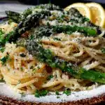 fresh lemon asparagus pasta - featured image