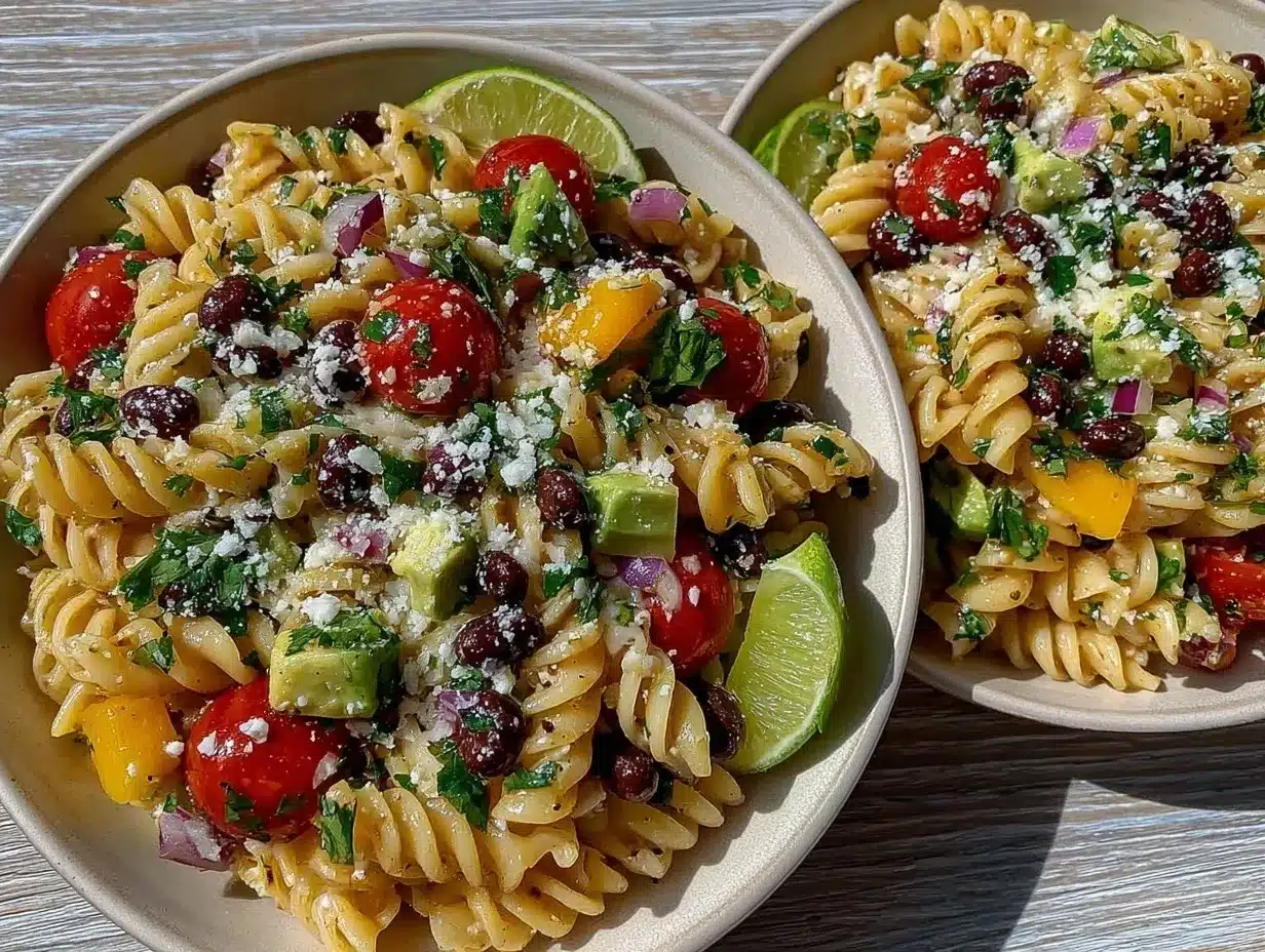 Fresh Southwest Pasta Salad preparation steps