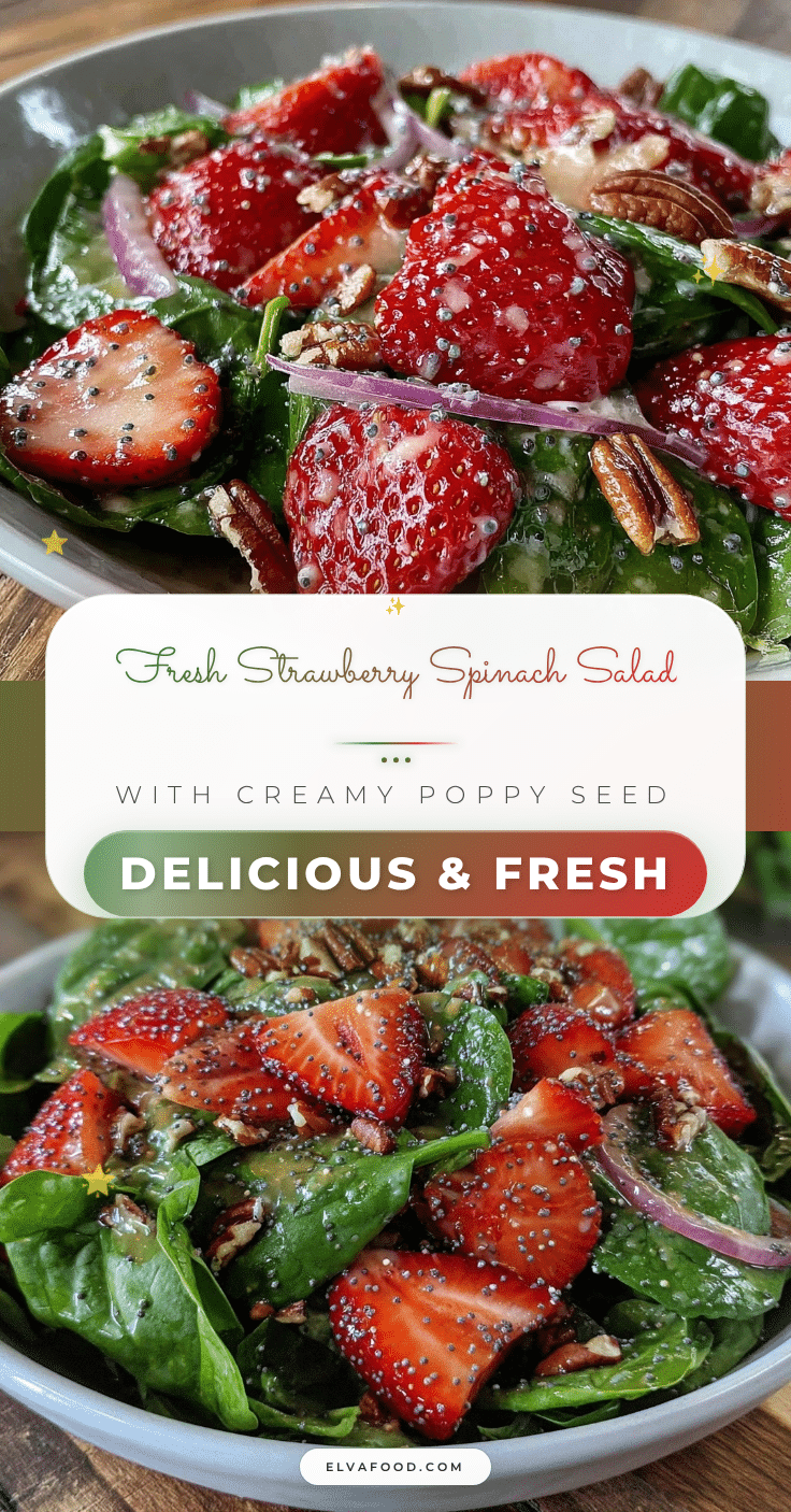 fresh strawberry spinach salad recipe