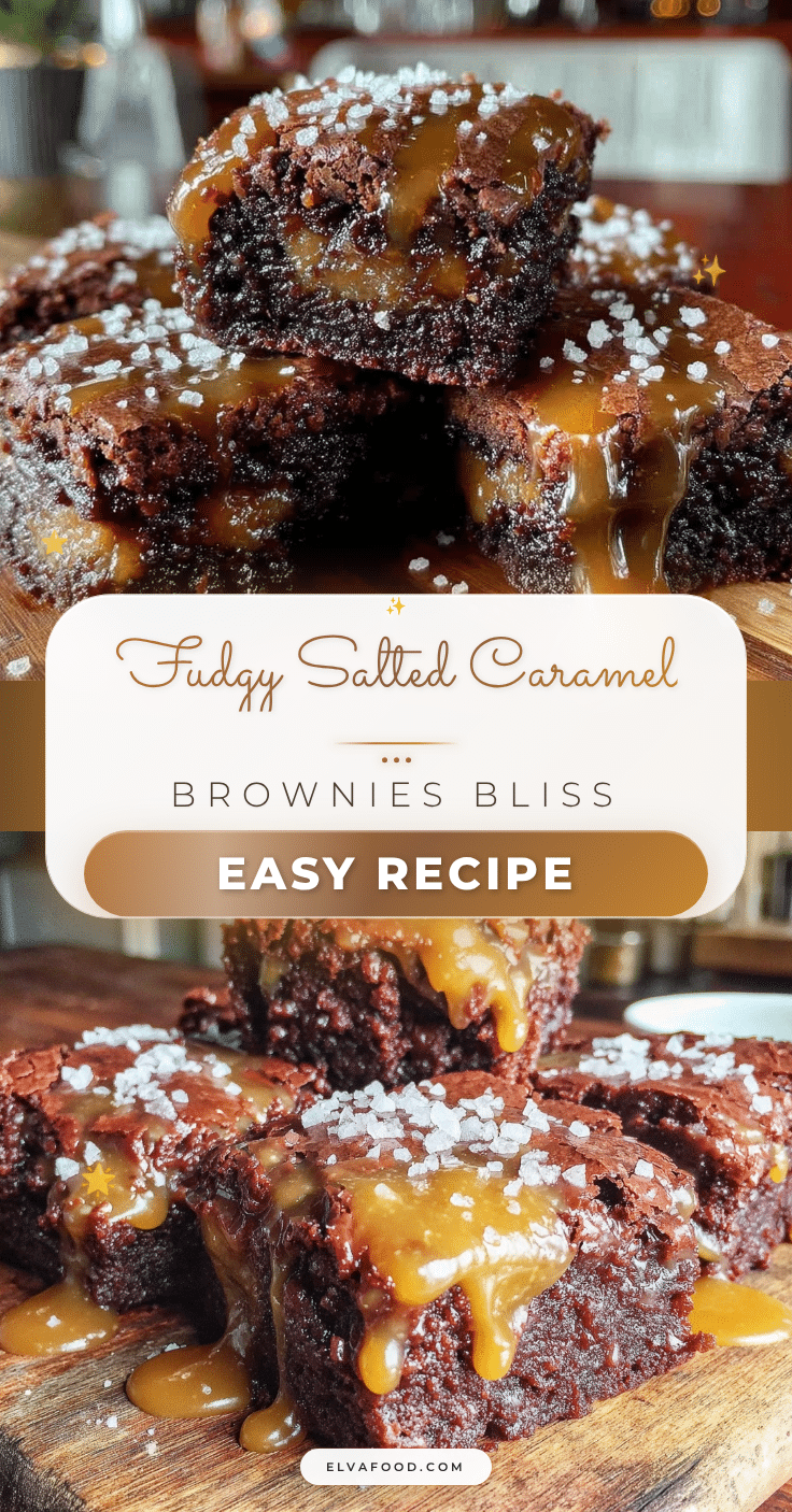 fudgy salted caramel brownies recipe