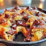 gooey chocolate chip cookie skillet - featured image