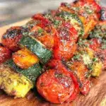 grilled vegetable kabobs - featured image
