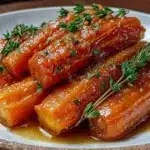 honey glazed carrots with fresh thyme - featured image