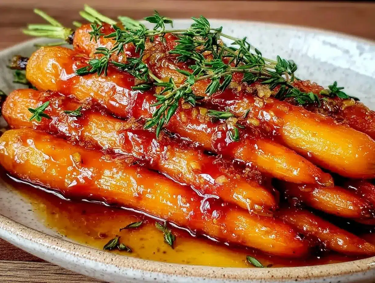 honey glazed carrots with fresh thyme preparation steps
