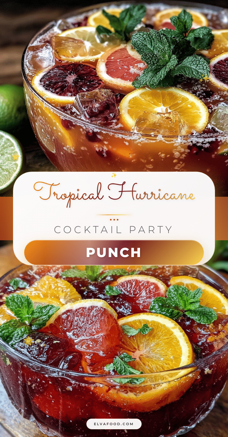 hurricane cocktail punch recipe